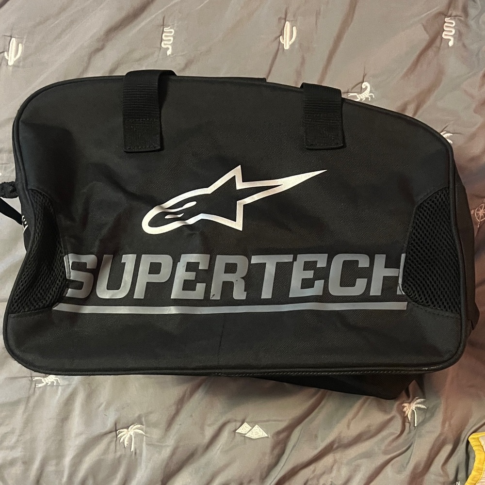 Alpinestars Black Supertech Helmet bag with Silver Logo